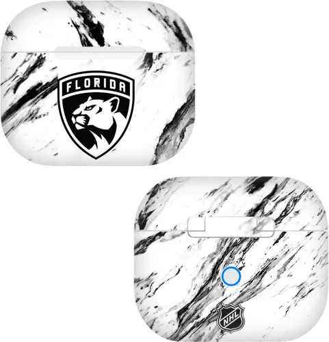 Miniatura 7 de Head Case Designs Calcomanía de vinilo con licencia oficial de la NHL Half Distressed Florida Panthers compatible con Apple AirPods 3 de 3ª