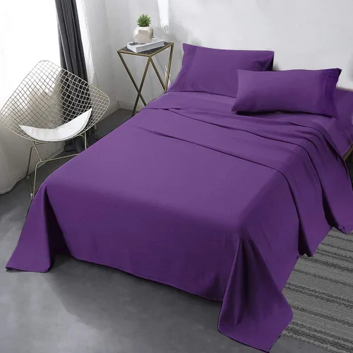 Miniatura 8 de Juego de sábanas de 800 hilos de 4 piezas, 100% algodón egipcio suave, sábanas tamaño individual, color negro, ropa de cama de algodón de fibra