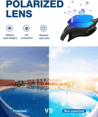 Miniatura 2 de ZIONOR G1 - Gafas de natación polarizadas unisex para mujeres adultas, antiniebla, 100% anti UV, gafas de buceo B0