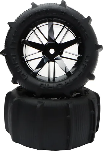 2 unidades RC 1:16 Pre-pegadas Ramos Buggy Neumáticos hexagonales 0.472 in Ruedas para arena de nieve H16BM 16889 16890A H16E H16GT H16DR H16 HB17