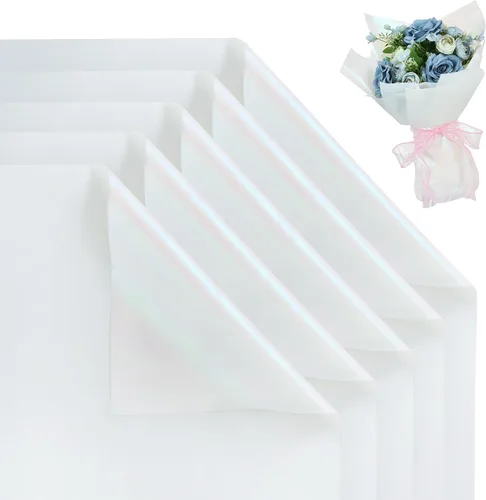 Miniatura 17 de BEISHIDA 100 PCS Papel de Envolver Floral Rosa - Papel de Envolver Flores Mate Impermeable para Ramo, Suministros de Floristería, Manualidades DIY