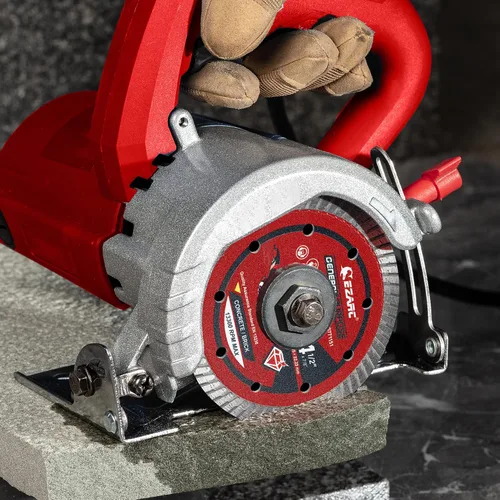 Miniatura 7 de EZARC Hoja de diamante de 4.5 pulgadas, hojas de sierra de diamante Turbo para amoladora angular, hoja de piedra de 4.5 pulgadas para corte rápido
