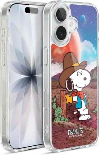 Miniatura 52 de Head Case Designs Funda de gel con licencia oficial de Peanuts Nebula Cactus Needles Snoopy Space Cowboy [protección de grado militar] compatible