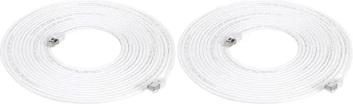Miniatura 8 de Amazon Basics - Cable de conexión Ethernet RJ45 Cat 7, 10 Gpbs de alta velocidad, 600 MHz, con doble blindaje, 1,5 m, blanco