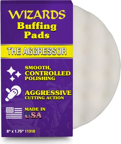 Miniatura 18 de Wizards 11204 Almohadilla de pulido de espuma amarilla – Almohadilla de pulido para búfer orbital – Corrección de pintura automática – Accesorio DA