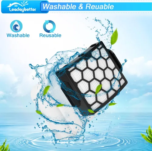 Miniatura 5 de Leadaybetter UV900 Filtros de Reemplazo para Aspiradora Shark Performance Lift-Away UV850 UV950 DuoClean Vertical, Comparar con la Parte # XHF320 &
