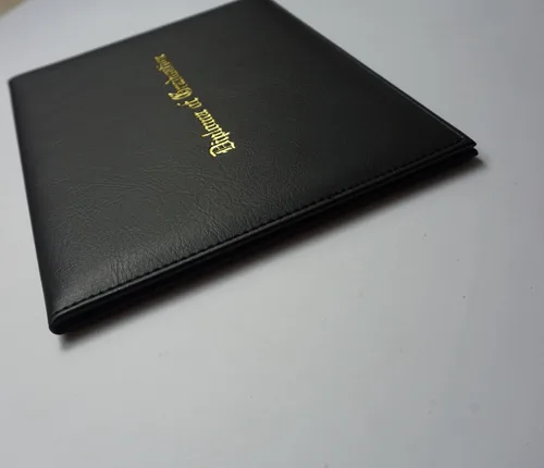 Miniatura 4 de Grad Days Diploma impreso de cuero sintético para diploma de graduación 8.5" x 11" (negro)