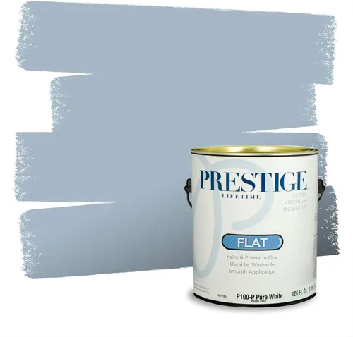 Miniatura 147 de Pintura Exterior + imprimación PRESTIGE, todo-en-uno, 1 galón, acabado mate, color comparable al Valspar* Royal Gray* VS151-Gris real