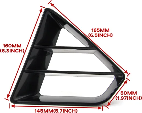 Miniatura 6 de Insertos de rejilla superior delantera para Ford Mustang GT 2018-2023, inserto de rejilla de radiador modificado negro para accesorios Ford Mustang