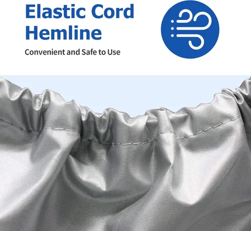 Miniatura 6 de i Cover Kayak, Almacenamiento Exterior de Servicio Pesado Impermeable, Resistente a los Rayos UV, Cubiertas para Embarcaciones que se Adaptan a Negro