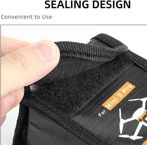 Miniatura 3 de Bolsa de seguridad para batería de vuelo para DJI Mini 3 Pro /4 Pro Funda protectora Transporte Batería de litio segura Bolsa a prueba