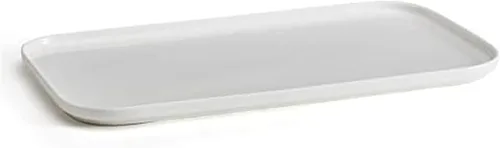 Miniatura 7 de Mikasa Samantha - Bandeja de porcelana de hueso ovalada ligera resistente a las astillas, 14 pulgadas, blanca