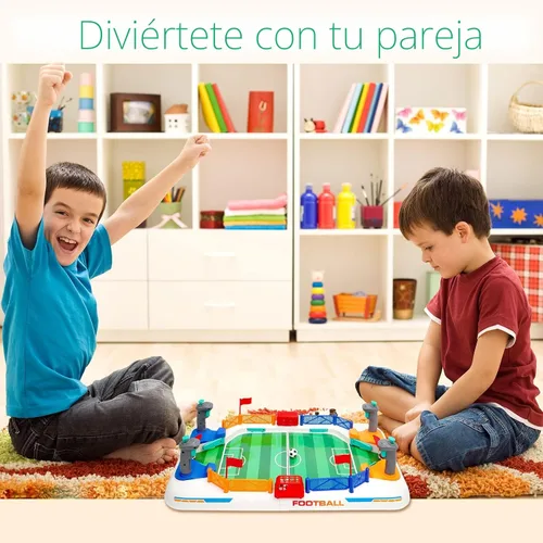 Miniatura 5 de Mini juego de mesa de fútbol para niños: juguetes de mesa de futbolín para niños de 3, 4, 5, 6, 7, 8 a 12 años, juego deportivo interactivo