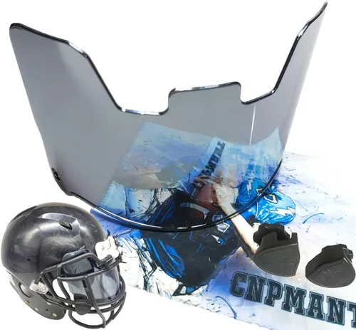 Visera de fútbol, casco de fútbol para jóvenes y adultos, visera de protección facial para accesorios de casco de fútbol, resistente a los golpes,