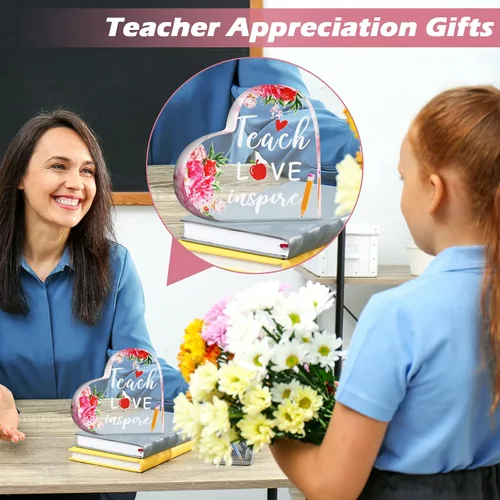 Miniatura 6 de Yalikop Regalos de agradecimiento para maestros, recuerdo de agradecimiento para maestros, pisapapeles, regalos de graduación, jubilación, regreso a
