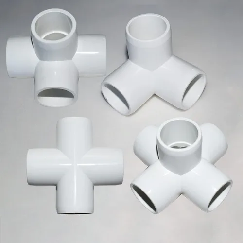 Miniatura 7 de Paquete de 8 accesorios de PVC de 1-1/4”, accesorios de codo de 3 vías para muebles de alta resistencia, accesorios de codo lateral de PVC de 3 vías