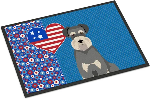 Miniatura 153 de Caroline's Treasures WDK5119JMAT Airedale Terrier USA - Tapete para interiores o exteriores, 24 x 36 pulgadas, tapete para puerta delantera