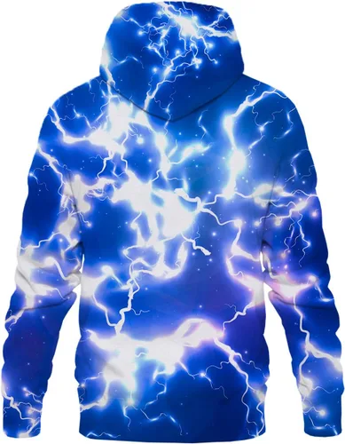 Miniatura 2 de Hgvoetty - Sudadera con capucha con estampado 3D, gráfico de diseño espacial, sin botones, unisex