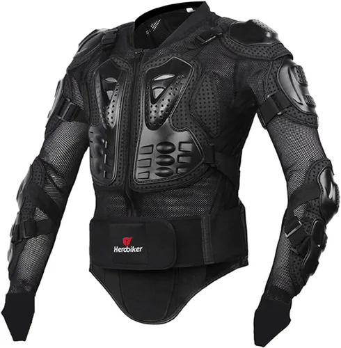 Miniatura 4 de HEROBIKER - Chaqueta de armadura completa para motocicleta, protección para la columna y el pecho, equipo de motocross, protector para motocicleta