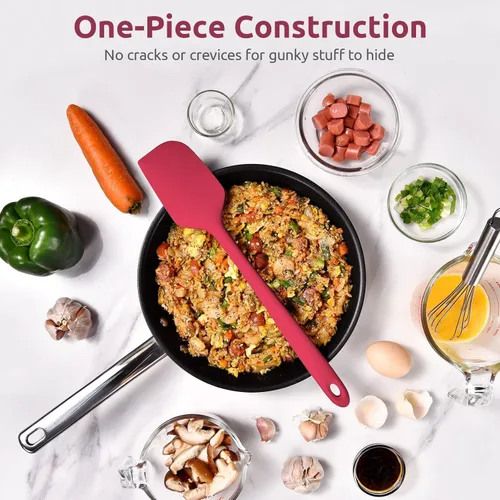 Miniatura 9 de Espátula de silicona extra grande de 14 pulgadas: U-Taste resistente al calor de 600ºF, flexible, para mezclar, remover, cocinar, raspar, hornear
