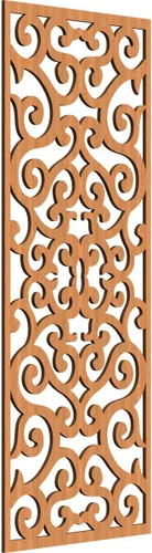Miniatura 132 de Eveline - Paneles decorativos de pared de madera con calado, 13 3/8 pulgadas de ancho x 34 3/8 pulgadas de alto x 3/8 de alto, roble rojo rojo