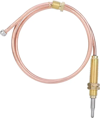 Miniatura 6 de Piezas de repuesto para fogatas de termopar, rosca M8 para quemador de gas, sonda de termopar de 23.622 in, calentador al aire libre, accesorios