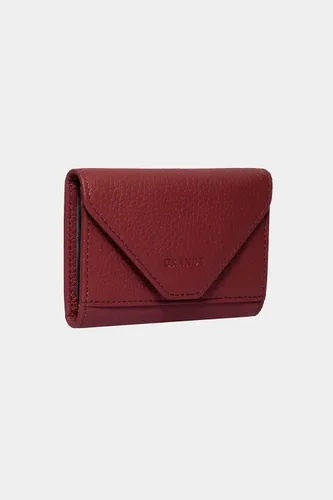 Miniatura 16 de grande Estuches para tarjetas 3639, Naranja, Tarjetero de cuero con cierre magnético, cartera pequeña de acordeón para mujer