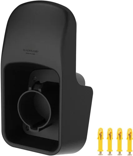 【Actualizado】 Soporte para cargador de vehículos eléctricos no oxidante – Funda SAE J1772 de alta calidad montada en la pared para gestión de cables