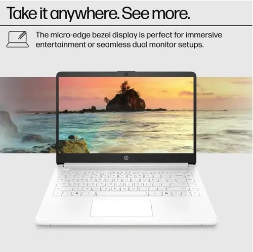 Miniatura 5 de HP 2025 Laptop estudiantil de 14 pulgadas, pantalla HD, Intel Celeron N4500, RAM 4G, 64 GB eMMC, WiFi 6, 1 año Office 365, Windows 11 Home, plata