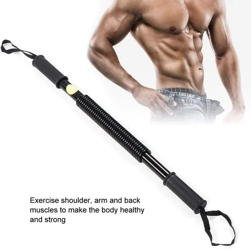 Miniatura 3 de ZJchao Ejercitador de potencia de brazo, barra de potencia de resorte, antebrazo, fuerza muscular, entrenamiento de resistencia, kit de gimnasio, 30