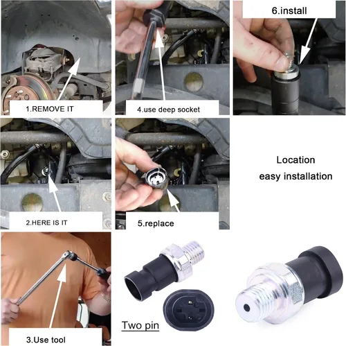 Miniatura 8 de 12635957 ps310 JCCGLOBAL Sensor de presión de aceite Interruptor emisor compitable con GM BUICK CADILLAC CHEVY Camaro Caprice Captiva Sport GMC