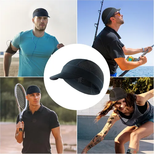 Miniatura 8 de Arcweg Gorras de ciclismo transpirables para debajo del casco, sombrero de bicicleta que absorbe el sudor, sombrero a