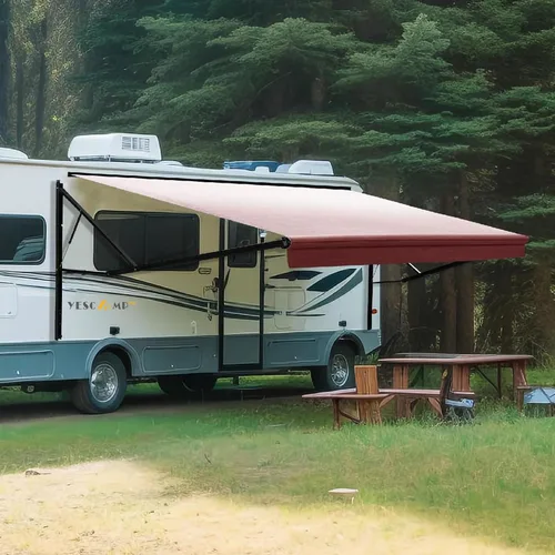Miniatura 9 de YESCAMP Kit Completo de Toldo Motorizado Retráctil Eléctrico para Autocaravana para RV, Remolques, Quinta Rueda, Remolcadores de Juguetes, Motorhome