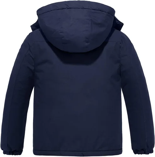 Miniatura 2 de ZSHOW Chaqueta de esquí impermeable para niños a prueba de viento con capucha, ropa deportiva de montaña para exteriores, Nieve, 6-20