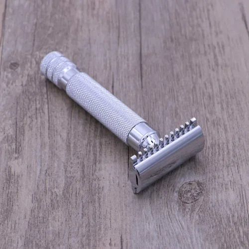 Miniatura 5 de Máquina De Afeitar Para Hombre Máquina de afeitar segura para hombres Máquina de afeitar doble afeitadora hombres Maquinilla de afeitar de acero