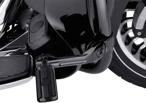 Miniatura 5 de TCT-MOTORPARTS Estriberas de pie de carretera de montaje largo para Harley Electra Glide, todo con protectores de motor de 1-1/4 pulgadas 1.25 Negro