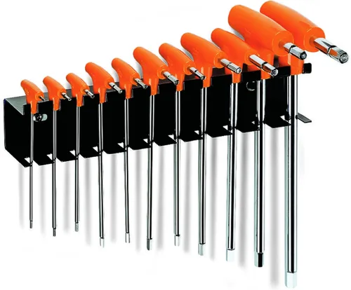 Miniatura 9 de Beta 96T Llave hexagonal con mango en T métrica de 3.5mm Llave Allen ergonómica de alto torque con puntas hexagonales duales Orificio