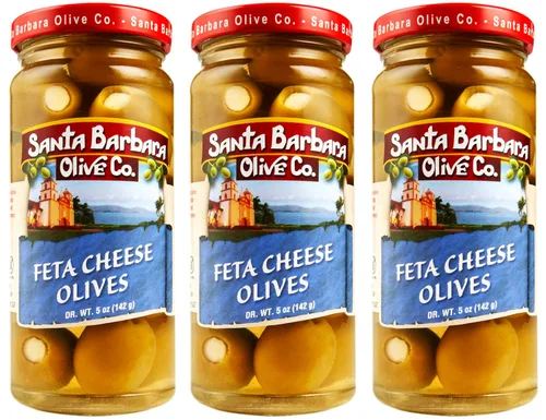 Miniatura 21 de Aceitunas Rellenas de Queso Feta Santa Barbara 10 oz, Paquete de 2