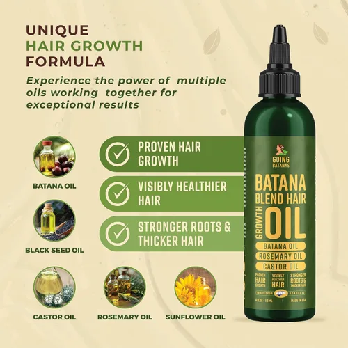 Miniatura 7 de Aceite de batana prémium para el crecimiento del cabello, 100% Batana natural de Honduras, aceite de ricino y romero para estimular el crecimiento