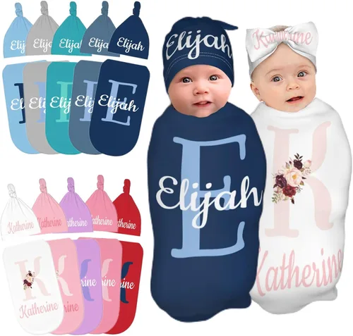 Miniatura 19 de Manta personalizada para bebé con capucha para niña y niño con nombre Mantas personalizadas para bebés para niñas y niños con nombre Artículos