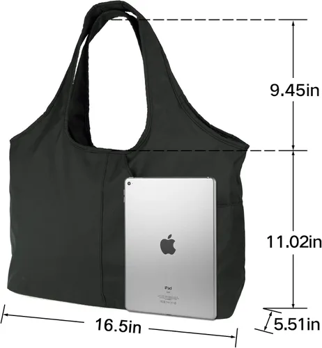 Miniatura 4 de ZOOEASS - Bolso grande de hombro para mujer, impermeable, multifunción, de nailon, para viaje
