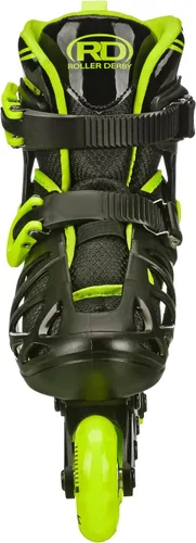 Miniatura 5 de Roller Derby Tracer Patines en línea ajustables para niños, niñas, principiantes Negro/Verde