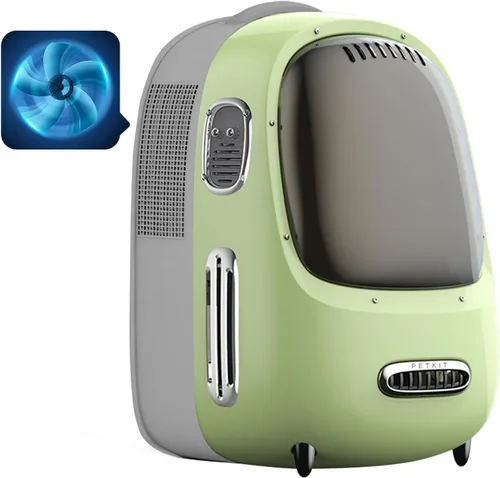 PETKIT Mochila transportadora para gatos con ventilador incorporado y luz, mochila burbuja para mascotas aprobada por aerolíneas para gatitos y