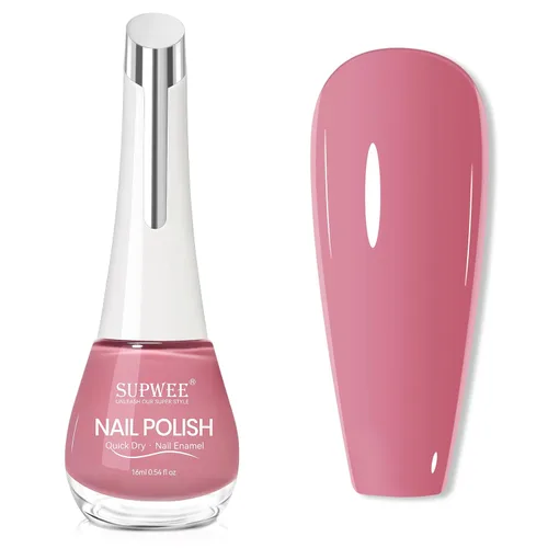 Miniatura 14 de Esmalte de uñas nude de secado rápido, 0.63 onzas líquidas, esmalte de uñas regular de secado rápido, esmalte de uñas de alto brillo para otoño