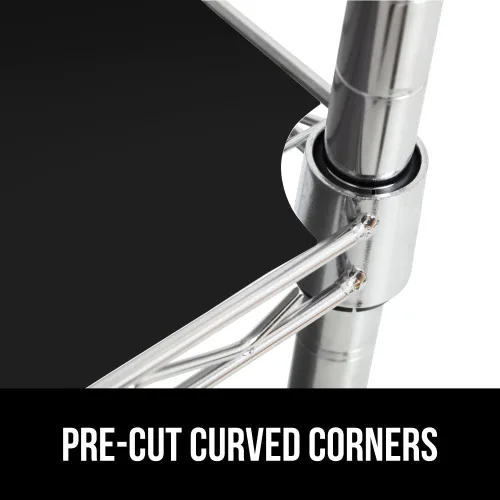 Miniatura 7 de GORILLA GRIP ShelfGuard - Revestimientos para estante de alambre compatibles con la unidad de estanterías Amazon Basics, juego de 5 revestimientos