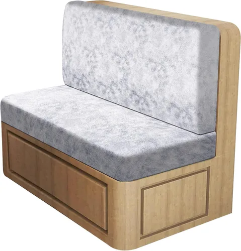 Miniatura 10 de ANARACHON Fundas de cojín elásticas con aspecto de cuero para caravana, fundas de cojín para asiento de cabina de caravana