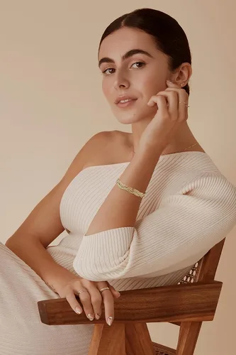 Miniatura 2 de INNERDIVA Pulsera de oro para mujer, ajustable, abierta, pulsera de cadena de eslabones cubanos para hombre