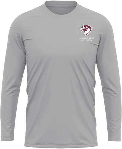 Miniatura 107 de Camisa deportiva de manga larga oficial de la NCAA Collegiate para hombre, con logotipo en el pecho izquierdo, colección Athletic Heather