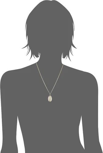 Miniatura 2 de Tienda Collection Oval Saint Christopher Medal Necklace with Rhodium Plated Stainless Steel Chain, 20