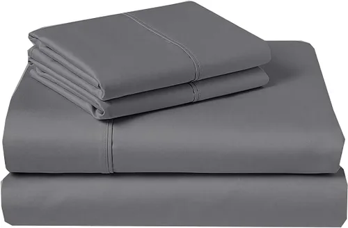 Miniatura 21 de Juego de sábanas para sofá cama, 100% algodón egipcio, las mejores sábanas sólidas para cama, altamente duraderas y transpirables, tejido satén